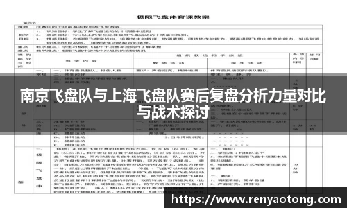 南京飞盘队与上海飞盘队赛后复盘分析力量对比与战术探讨